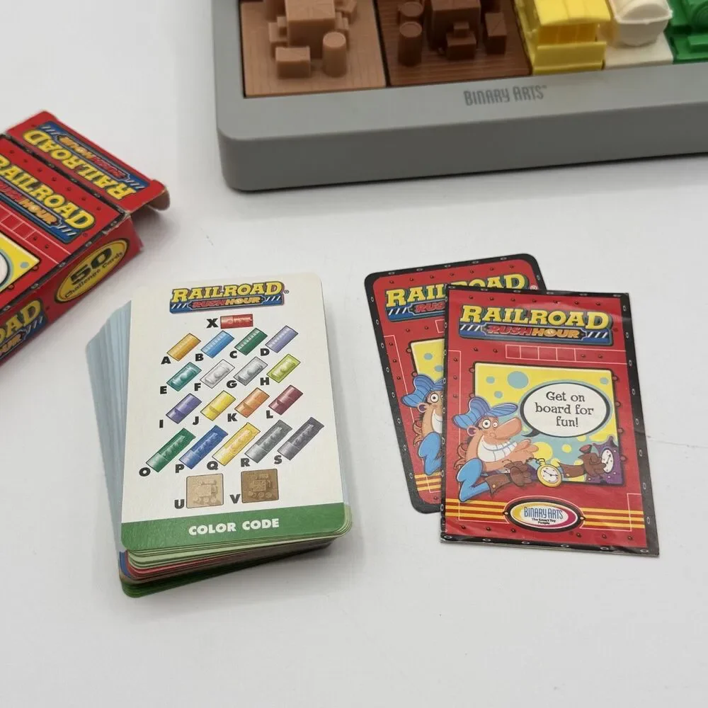 RAILROAD RUSH HOUR Train Escape Game complete Brain Teaser Puzzle Binary Arts